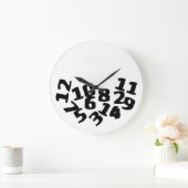 Funny Fallen Numbers Grote Klok (Huis)