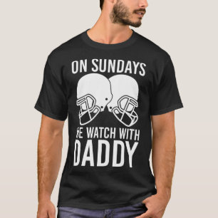 Funny Family Football op zondag kijken we met papa T-shirt