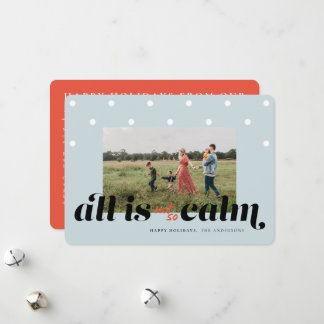 Funny Family-kerstkaart Feestdagenkaart