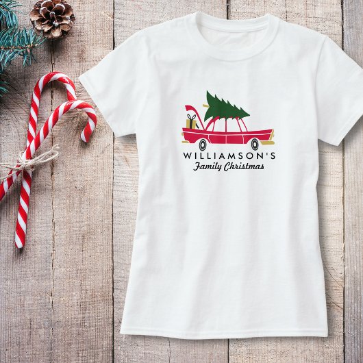 Funny Family Kerstmis zorgt voor een homerusboom T-shirt