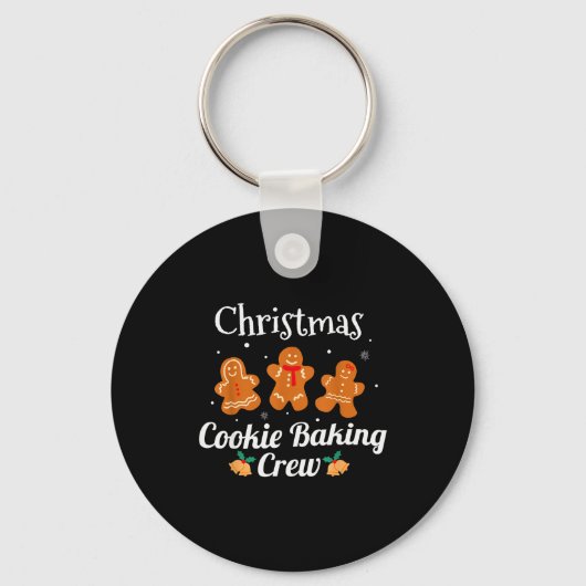 Funny Family Matching Christmas Tee Cookie Baking Sleutelhanger (Voorkant)
