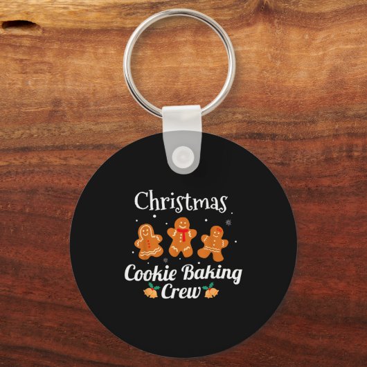 Funny Family Matching Christmas Tee Cookie Baking Sleutelhanger (Voorkant)