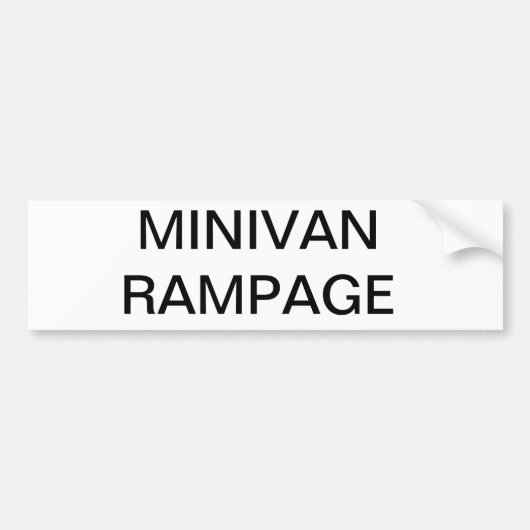 Funny family minivan bumbersticker bumpersticker (Voorkant)