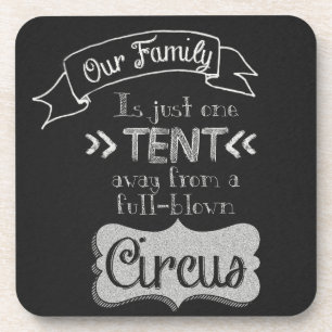 Funny Family Quote Chalkboard Art Onderzetter