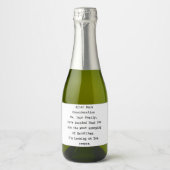 Funny Family Relatives kerstwijn Wine Label Sparkling Wijnetiket (Voorkant)