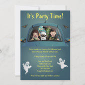 Funny Family Vacation Halloween Nightmare Invite (Voorkant)