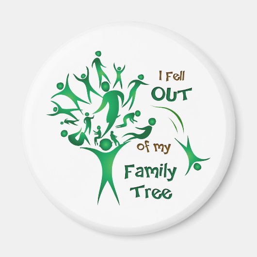 Funny FamilyTree Magneet (Voorkant)