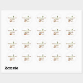 Funny FamilyTree Ronde Sticker (Vel)