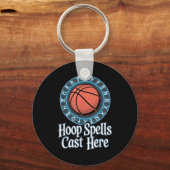 Funny Fantasy Basketball Spell League Draft Game  Sleutelhanger (Voorkant)