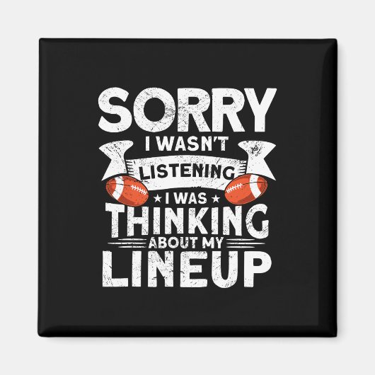 Funny Fantasy Football Player Outfit - Fantasy Foo Magneet (Voorkant)