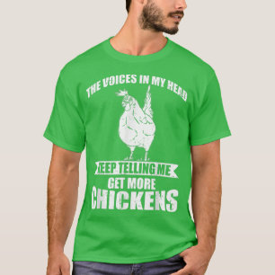 Funny Farmer Animal krijgt meer kippen T-shirt