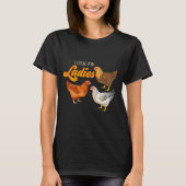 Funny Farmer Gift - I Love My Ladies Chicken T-shirt (Voorkant)