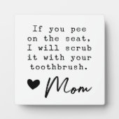 Funny Farmhouse Kind Bathroom Sign Fotoplaat (Voorkant)