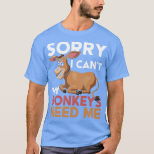 Funny Farming Farmer Boerderij Lover Animal Donkey T-shirt