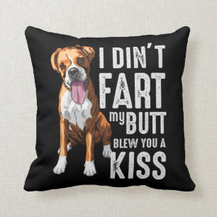 Funny Farting Boxer Hondenliefhebber Joke Kussen