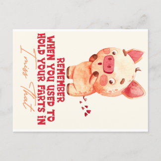Funny Farting Briefkaart