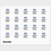 Funny farting Bug Jar Ronde Sticker (Vel)