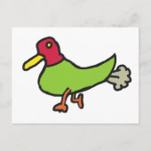 Funny Farting Duck Briefkaart (Voorkant)