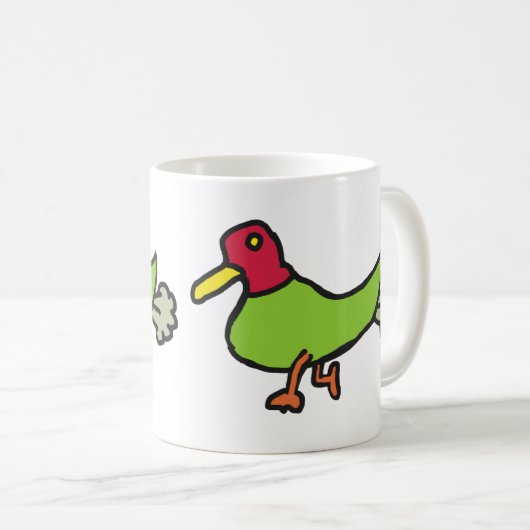 Funny Farting Duck Koffiemok (Voorkant rechts)