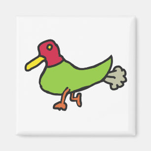 Funny Farting Duck Magneet
