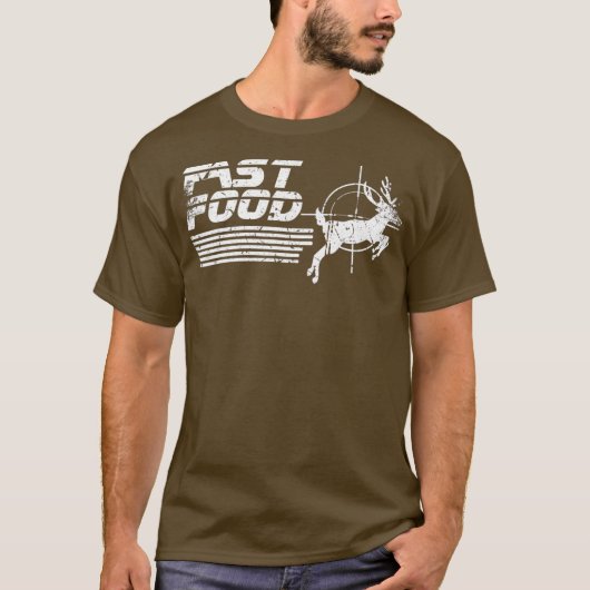 Funny Fast Food Deer Hunting (2) T-shirt (Voorkant)