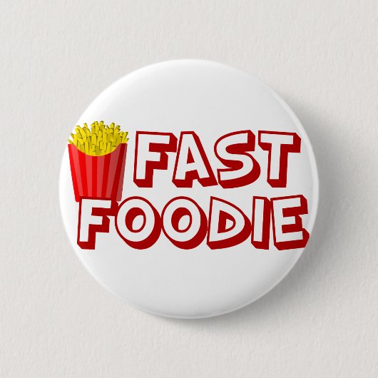Funny Fast Food Ronde Button 5,7 Cm (Voorkant)