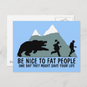 Funny fat kind briefkaart (Voorkant / Achterkant)