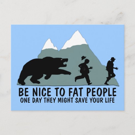 Funny fat kind briefkaart (Voorkant)