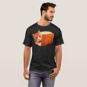 Funny Fat Orange Cat Bread Meme T-shirt (Voorkant volledig)