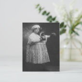 Funny Fat Woman Boxing Briefkaart (Staand voorkant)