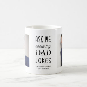 Funny Father Dad Quote Black White Foto Koffiemok