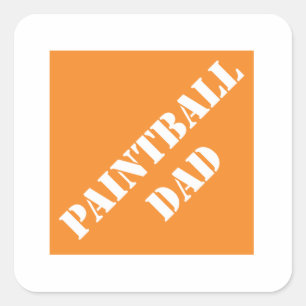 Funny Father Dadisms Paintball Paintball Vierkante Sticker