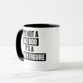Funny Father Figure Dad Bod Coffee Mug Gift (Devant gauche)