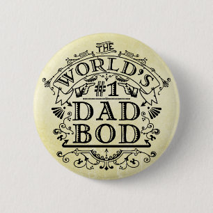 Funny Father World's nummer één Vintage van pap Ronde Button 5,7 Cm