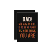 Funny Fathers Dag 2021 Kaart (Voorkant / Achterkant in situ)