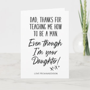 Funny Fathers Day Cadeau Bedankt voor het onderwij Kaart