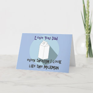 Funny Fathers Day Card - melkboer Kaart