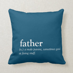 Funny Fathers Day Gift Dad Simpel Kussen