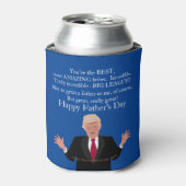 Funny Fathers Day Gift Donald Trump Grote Vader Blikjeskoeler (Blikje Voorkant)
