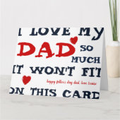 Funny Fathers Day Kaart (Voorkant)