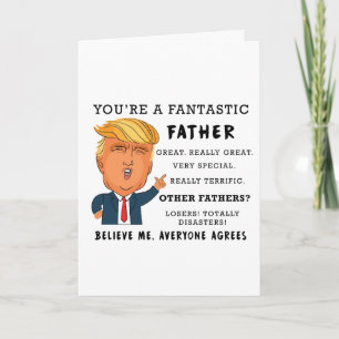 Funny Fathers Day Kaart - Donald Trump Kaart
