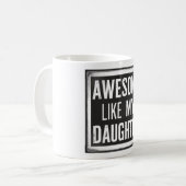 Funny Fathers Day Mok Gift van Dochter of Vrouw (Voorkant links)