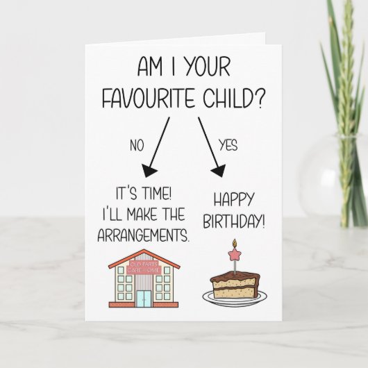 Funny Favori Carte d'anniversaire enfant pour mama (Devant)