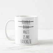 Funny Favorite Child mug,Personalized Dad Mug (Gauche)