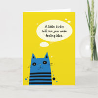 Funny Feel Better Cheer Up Kaart voor kattenliefhe