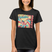 Funny Feeling Groovy Flying Pig T-Shirt (Voorkant)