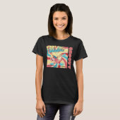 Funny Feeling Groovy Flying Pig T-Shirt (Voorkant volledig)