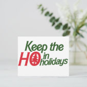 Funny Feestdagen Ho Feestdagenkaart (Staand voorkant)