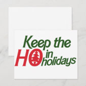 Funny Feestdagen Ho Feestdagenkaart (Voorkant / Achterkant)