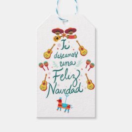 Funny feliz navidad cadeaulabel